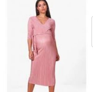 Maternity Pleated Dress